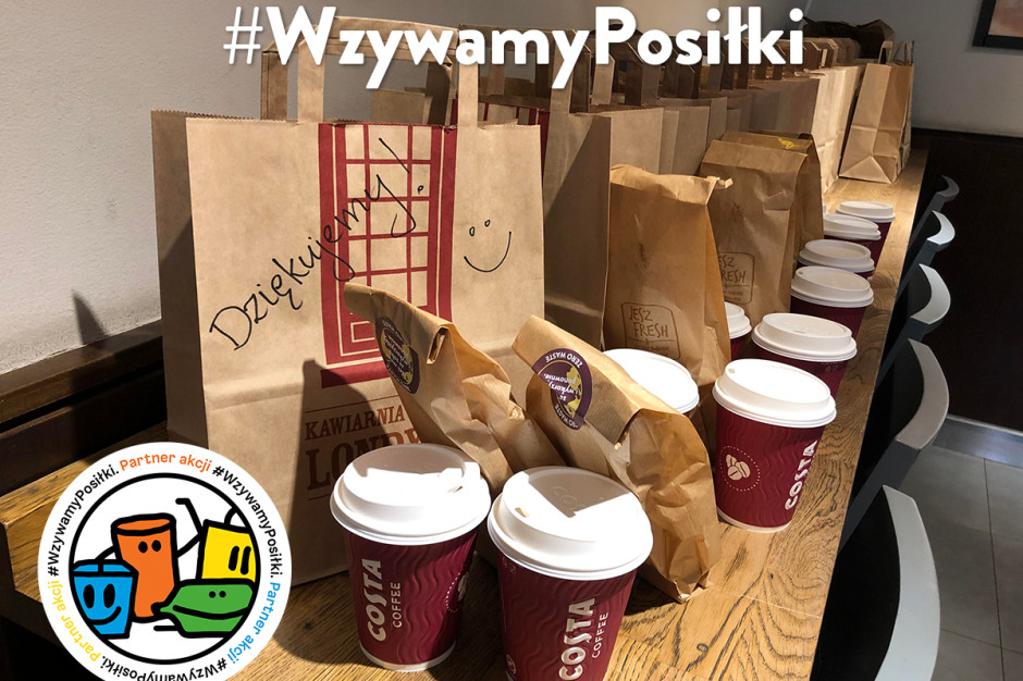 Costa Coffee dołącza do akcji WzywamyPosiłki Kawiarnie