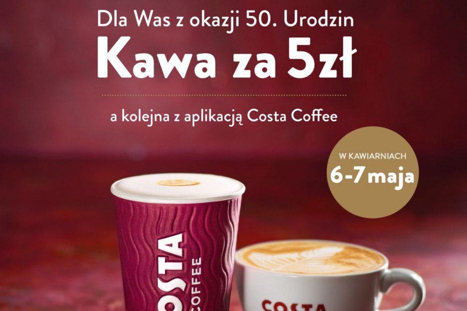 Costa Coffee - akcja kawa za 5 zł