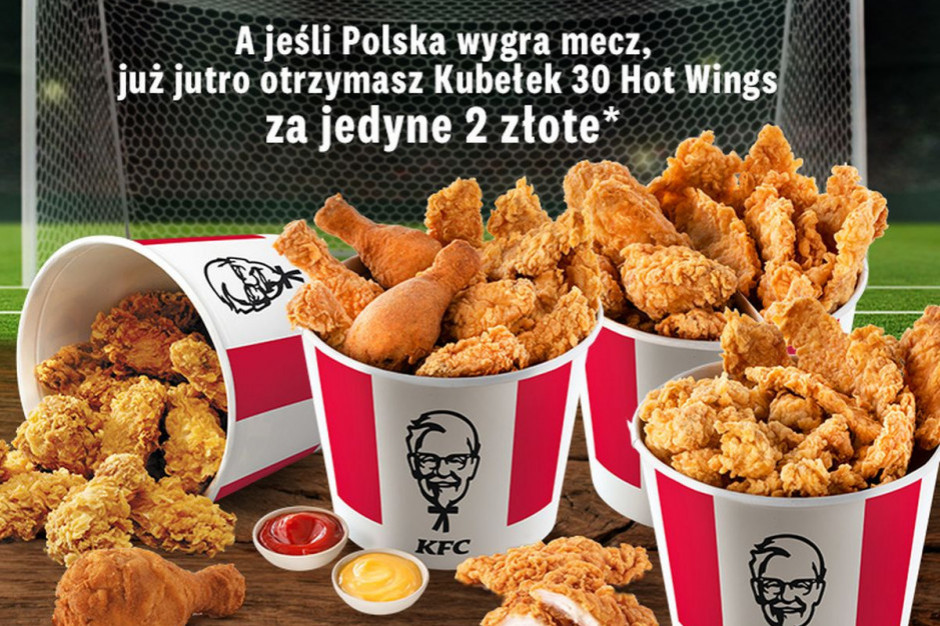 KFC z ponowną promocją kubełków w przypadku wygranego meczu