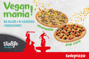 Vegan mania! w Telepizzy: Wegańska pizza z Violife zostaje na dłużej