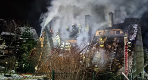 Pożar w pensjonacie w Bukowinie Tatrzańskiej. Gaszenie trwało kilka godzin ZDJĘCIA
