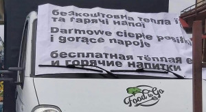 Food trucki pomagają na granicy z Ukrainą