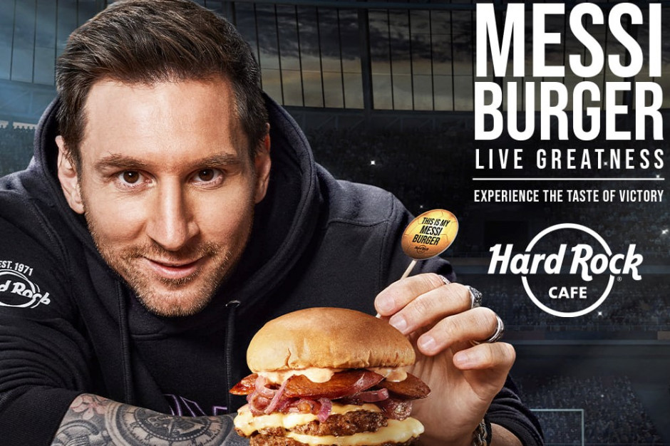 Leo Messi ma swojego burgera w Hard Rock Cafe