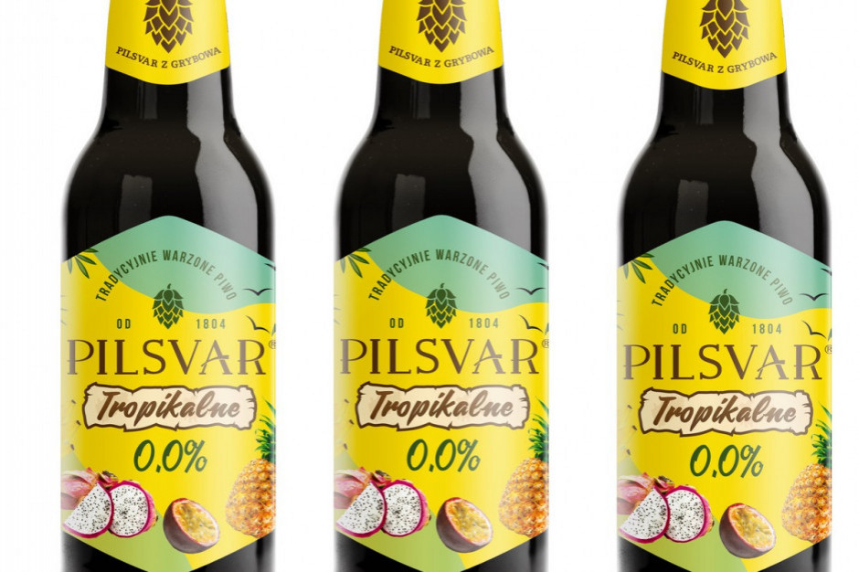 Pilsvar Tropikalne 0,0 proc. - nowe  smakowe piwo bezalkoholowe
