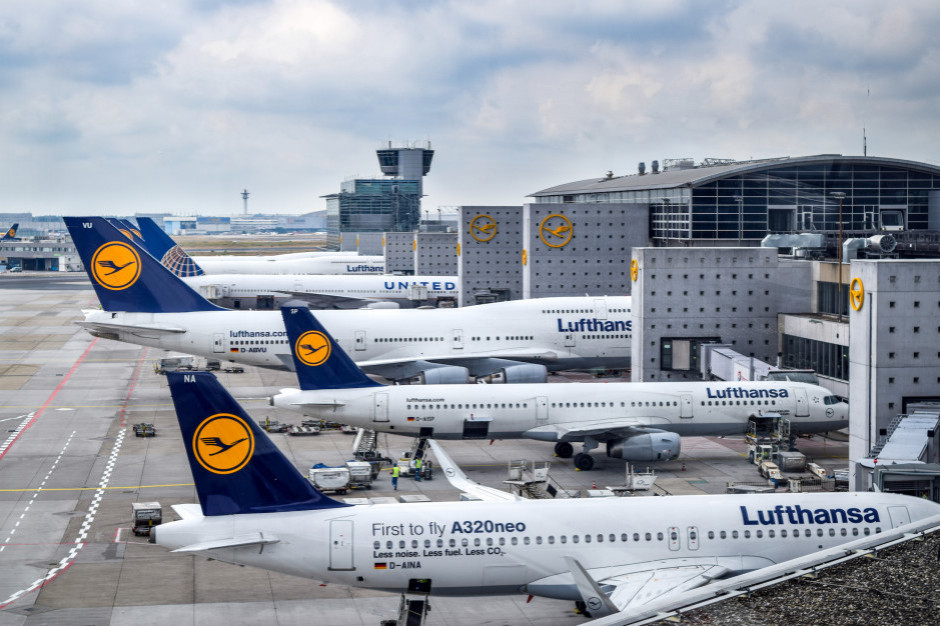Strajk na lotniskach. Lufthansa odwołuje loty we Frankfurcie i Monachium