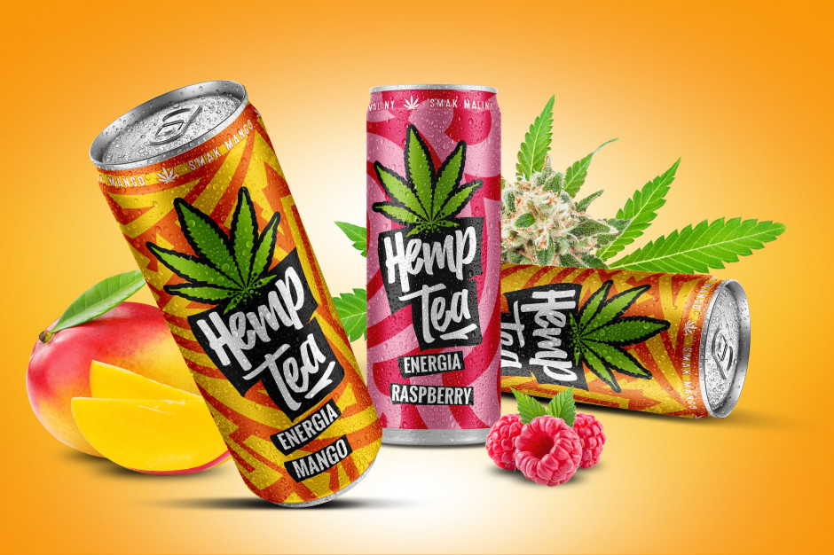 Blowek promuje linię produktów Hemp Tea. Są dostępne w Żabce