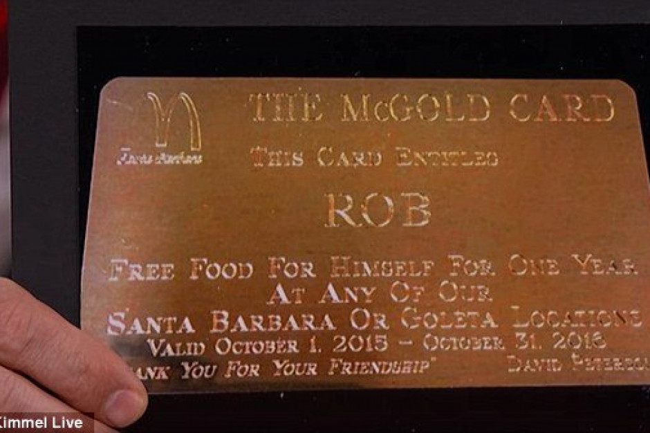 McDonald's McGold. Złota dożywotnia karta McDonald's. Jak  ją zdobyć?