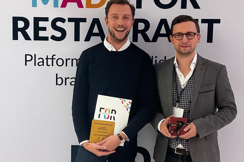Piotr Klimczak z JOEL Sharing Concept TOP Restauratorem 2022 w kategorii Hedonista