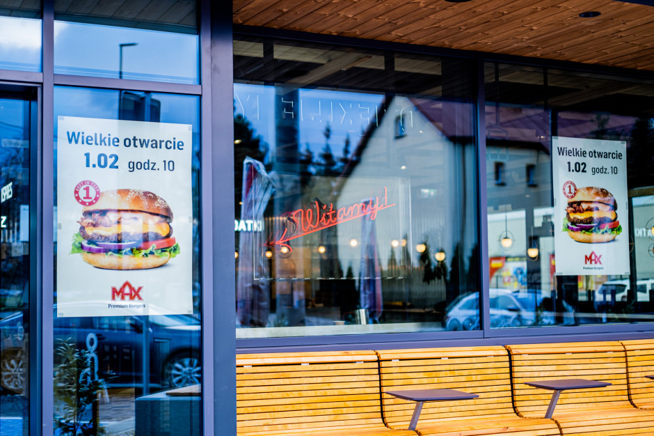 MAX Premium Burgers na Białołęce już otwarty. W środku 70 miejsc