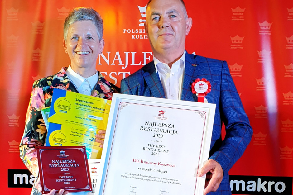 Nagrody NAJLEPSZA RESTAURACJA 2023 wręczone. Laureaci spotkali się w Winnicy Srebrna Góra