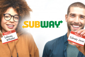 Subway nagrodzi za zmianę imienia na... Subway. Do zdobycia Deli Heroes do końca życia